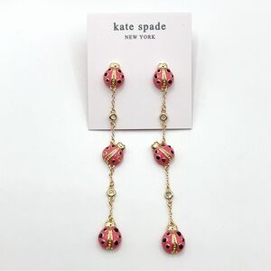 KS107-Kate Spade ladybug earrings